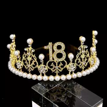 Свадебные украшения, аксессуары для свадебного платья, фестиваль гребня для волос на 18 и 30 лет, повязка на голову, тиара из сплава со стразами, корона