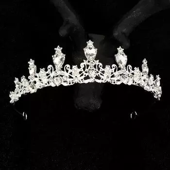 Свадебные украшения детская повязка на голову повязка на голову сплав день рождения корона цветы наряд аксессуары для волос принцесса корона