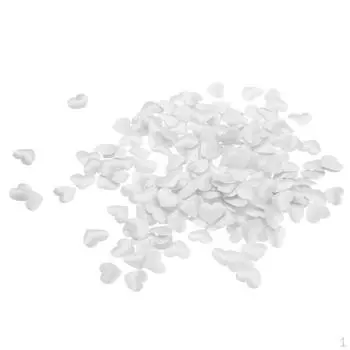 Свадебные украшения Конфетти Столы Лепесток Ткань Сердце - Белый