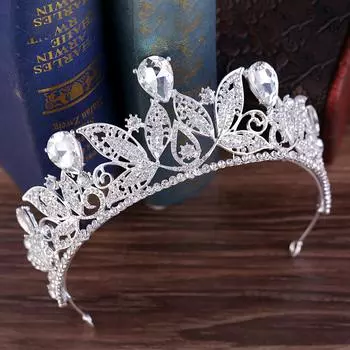Свадебные украшения в форме листа свадебное барочное королевское золотое корона свадебное платье аксессуары