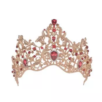 Свадебные украшения в стиле ретро, благородные и элегантные, сплав, гальванизированные, стразы, стеклянная корона, тиара, аксессуары для одежды