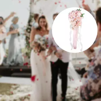 Свадебный букет невесты, ручная цветочная композиция, декор, элегантный бросок, искусственные цветы