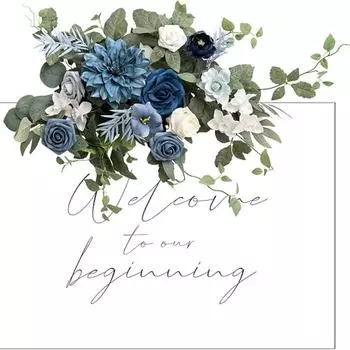 Свадебный цветочный гирлянда приветственный знак искусственные цветы фон гирлянда для церемонии прием дверь настенный мольберт украшение дома прихожая доска декор стола красный