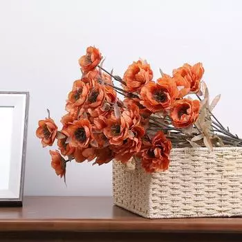 Свадебный цветок-симуляция 6 Принцесса Пион Свадебное украшение для дома Искусственный цветок Реквизит для фотосъемки белый