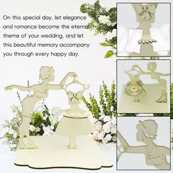 Свадебный держатель для салфеток, сделай сам, женское платье, подставка для салфеток, деревянный обеденный стол, органайзер для бумажных полотенец, диспенсер для рабочего стола