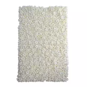 Свадебный фон Роза Стена Ткань Нижняя имитация Цветок Торговый центр Украшение окна Зеленая стена с растениями Ряд гортензий Имитация цветочной стены 1 square meter белый