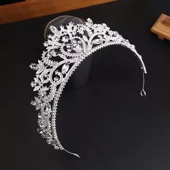 Свадебный головной убор серебряный супер фея стразы корона ободок свадебные аксессуары для волос аксессуары для свадебного платья