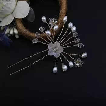 Свадебный головной убор украшения ручной работы стразы жемчужные заколки для волос элегантные дисковые аксессуары для волос u-clip haircard женщины
