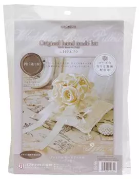 Свадебный комплект Hamanaka Оригинальный комплект ручной работы Премиум-подушка для колец Букет роз Подушка для колец H431-159