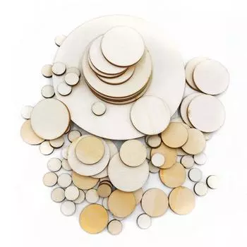 Свадебный круг, диски, детский день рождения, сделай сам, поделки, орнамент, декор, игрушки для рисования, деревянное ремесло, ломтики дерева 80mm-10pcs