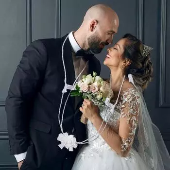 Свадебный лассо, традиционный шнур лассо для церемонии свадьбы с искусственным цветком розы, мексиканский испаноязычный свадебный подарок