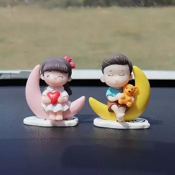 Свадебный парфюм, клип, орнамент, смоляная фигурка на приборной панели, милый автомобильный орнамент, модель, автомобильные аксессуары 1