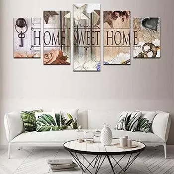 Свадебный подарок без рамки, 5 шт., настенное искусство, печать на холсте, современные постеры, картины, картина маслом для гостиной, домашний декор, фотографии 20x35 20x45 20x55cm