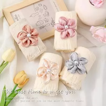 Свадебный подарок Подарочное полотенце с подарком Подарочное полотенце для рук розовый/белый