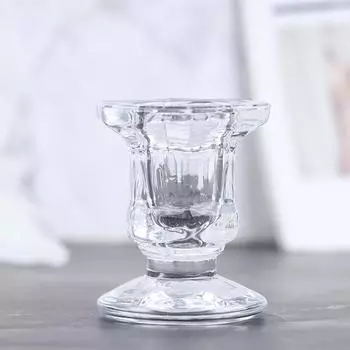 Свадебный подсвечник прозрачный стеклянный подставка для свечей обеденный домашний декор