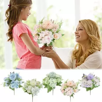 Свадебный реквизит с розой, имитация свадебной розы, ручной букет цветов, украшение для дома, цветочное искусство синий