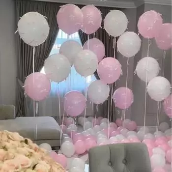 Свадебный розовый бант воздушный шар церемония предложения 12 дюймов плавающий воздушный шар день рождения вечеринка сцена композиция реквизит для фотосъемки 12inch