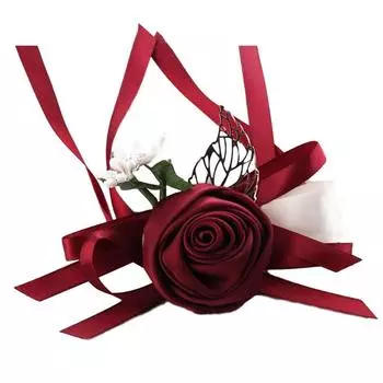 Свадебный свадебный цветок на запястье искусственный браслет для руки корсаж невесты