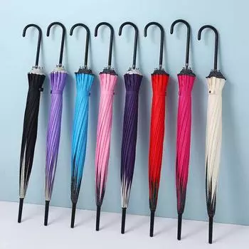 Свадебный зонт для фотосъемки, изогнутая ручка, стержень, 16 костей, зонт-пагода, зонт для рук, открытый зонт 56cm*16k