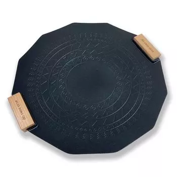 SWAG GEAR мульти-сковорода-гриль для кемпинга Muifan с каменным покрытием, не пригорает, совместимый с IH, сумка для хранения в комплекте, размер (Л - Черный)