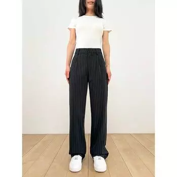 Swagal Spring Women s Casual High Waist Suit Pants Black XS