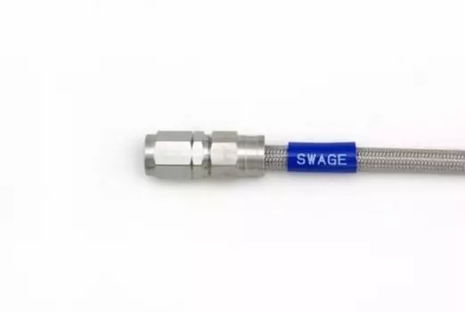 SWAGE LINE STK-1010M-0625 Легкий заказ Тормозной шланг Универсальный шланг Прямой фитинг Нержавеющая сталь Прозрачный шланг 24,6 дюйма (625 мм) 625mm