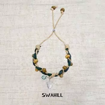 Swahill Swayhill Фруктовый плетеный ручной ремешок Оригинальный дизайн Ретро Миноритарный Праздничный Браслет Мо Сюй Silver green fruit woven hand rope