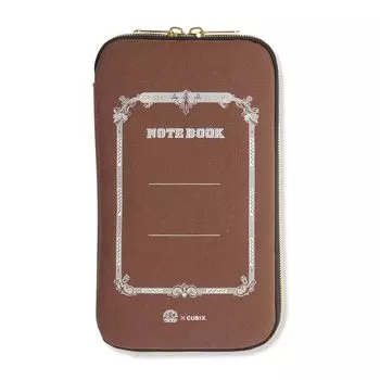 Swallow x CUBIX Pen Case Mocha Brown [M-Plan] 010141-43