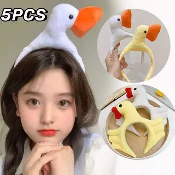 Swan Headband Female Cute Children s Hair Bands Duckling Goose Strange Creative Performance Hair Card Props Animal Headdresses