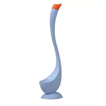 Swan Shaped Toilet Bowl Escova Com Base Curved Handle Soft Dense Bristles Cleaning Brush And Holder For Cleaning Stubborn Stains