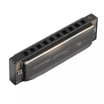 Swan SW1020-7 10 отверстий 20 тонов блюзовая диатоническая губная гармошка с губной гармоникой C в корпусе из АБС-пластика чёрный
