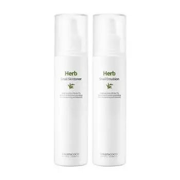 Swanicoco Herb Snail Basic Set Skin Toner + Emulsion, 1 set