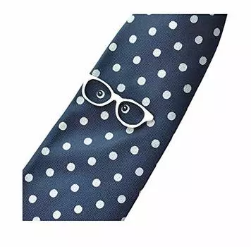 SWANK Tie Set NT07 [Swank] Бар/Галстук [Очки (Серебряный) вер] синий