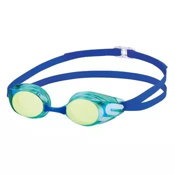 SWANS Made in Japan Swimming Goggles GLYL Green x Flash Yellow Mirror Racing for Children 6 to 12 Years Fina Approved Model SR-11JM Anti-Fog