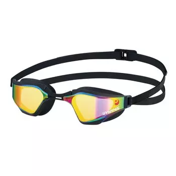 SWANS Made in Japan Swimming Goggles VALKYRIE SMRU Smoke x Flash Ruby Mirror Racing Cushioned Fina Approved Model Antibacterial SR-72MPAFAB Anti-fog