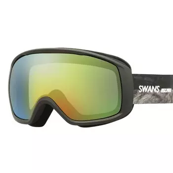 SWANS Snow Goggles SMBK Orange Mirror x Grey Glasses Совместимость с лыжами и сноубордом, свободный размер 200-MDHS
