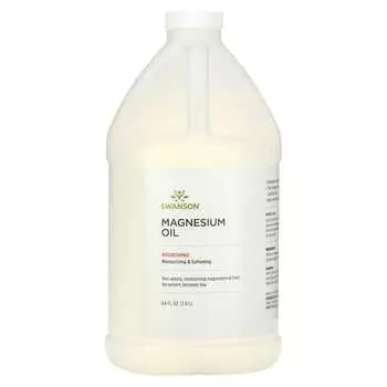Swanson, Магниевое масло, 64 жидких унции (1,9 л)