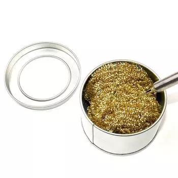 Сварка паяльник очиститель наконечника паяльника стальной провод с набором стойки золотой