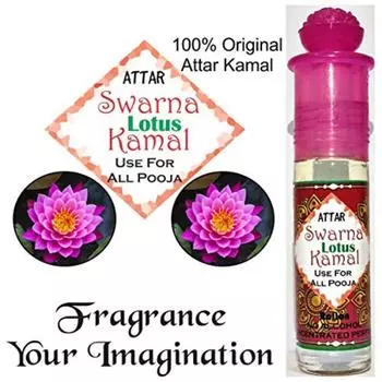 Swarna Kamal Lotus Perfume Attar, Best Golden Lotus Floral, мужчины и женщины, все для религиозного использования 12 ml