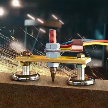 Сварочная магнитная головка, сильный магнит, прочная медь, антикоррозийный портативный сварочный зажим для заземления, металлические столбы Third Generation