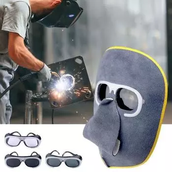 Сварочная маска с ремешком для очков, дышащая, легкая, для мужчин и женщин, маска для дуговой сварки, электрическая пайка, защитный капюшон