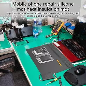 Сварочная силиконовая прокладка изоляция моющаяся высокотемпературная сварка стол ремонт прокладки аксессуары аксессуары для сварки пазов серый