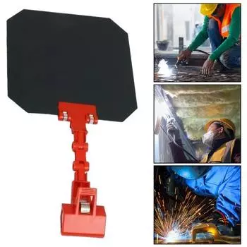 Сварочная затемняющая панель Регулируемый сварочный козырек Универсальные защитные очки для различных видов сварки Защитный чехол Портативные линзы для дуговой сварки MIG TIG красный