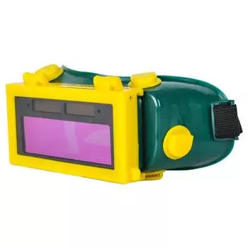 Сварочные очки Полностью автоматические сварочные аппараты с солнечной батареей и сменой света Сварка Горение Сварка Двойной экран Сварочные откидные очки темно-зеленого