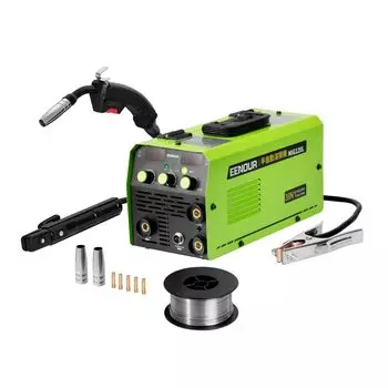 Сварочный аппарат EENOUR MIG120L Максимальный выходной ток 120А Аппарат Совместим с покрытой и LIFT TIG сваркой ЖК-дисплей Оборудован инвертором Только сварка 100В