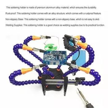 Сварочный держатель Компактный рабочий стол Нескользящий коврик Паяльная база Свободное вращение Припойные принадлежности Сварочная станция CHINA