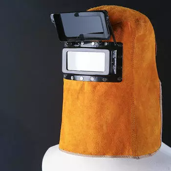 Сварочный колпак с откидным объективом, регулируемой застежкой-петлей, рабочая заглушка