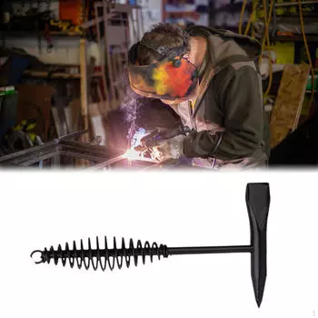 Сварочный отбойный молоток с пружинной ручкой для обслуживания редукторов и удаления шлака 300g 26.5x12cm