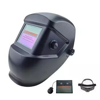 Сварочный шлем, автоматическая затемняющая сварочная маска, большой обзор, полноцветная автоматическая затемняющая маска для дуговой сварки, шлифовки, резки