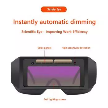 Сварочный шлем на солнечных батареях, автоматически затемняющиеся сварочные очки, ЖК-очки сварщика для сварки TIG MIG MMA, очки сварщика плазмы серый